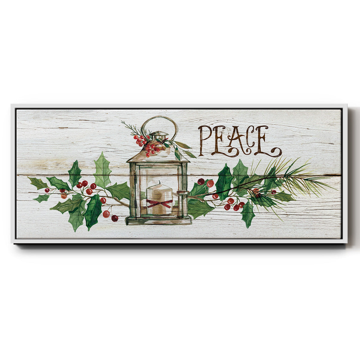 Rustic Peace - Floater Framed Canvas Print