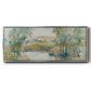 Trees on the Creek I - Floater Framed Canvas Print