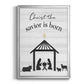 The Savior is Born - Modern Framed Canvas Print