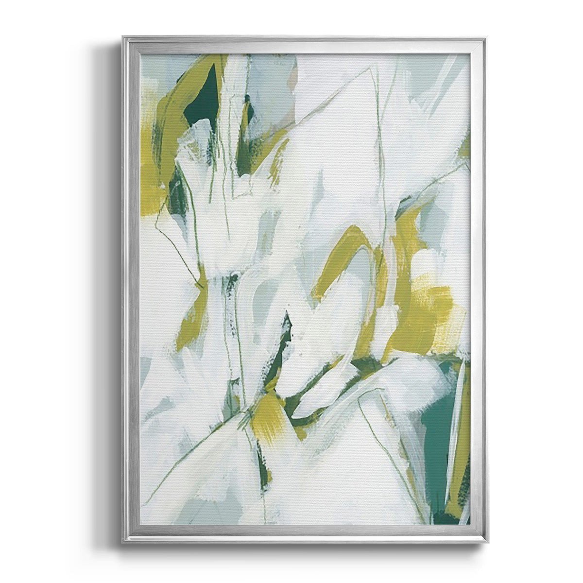 Emerald Ice II - Modern Framed Canvas Print