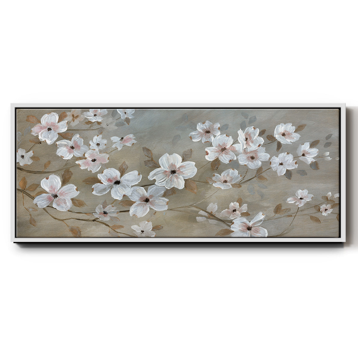 Dogwood Dream - Floater Framed Canvas Print