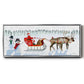 Santa's Snowmen Collection D - Floater Framed Canvas Print