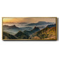 Jinshanling Mountains at Sunrise in Autumn Colors - Floater Framed Canvas Print