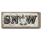 Winter Wonderland Friend Snow - Floater Framed Canvas Print