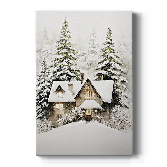 Silver Yule Promise - Canvas Art Print