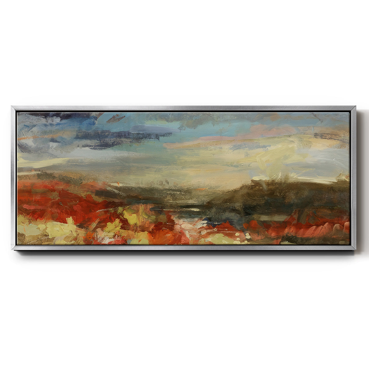 Landscape Study - Floater Framed Canvas Print