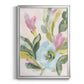 Floral Breeze Fresco  II - Modern Framed Canvas Print