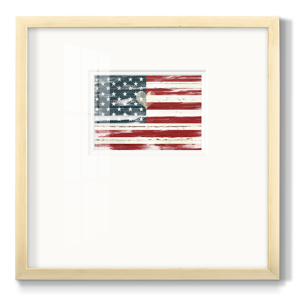 Heart of America - Double Matboard Framed Print