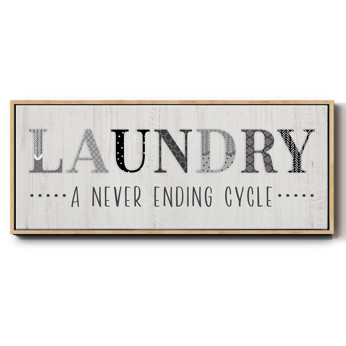 Never Ending - Floater Framed Canvas Print