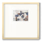 Blue Abstract Premium Framed Print Double Matboard