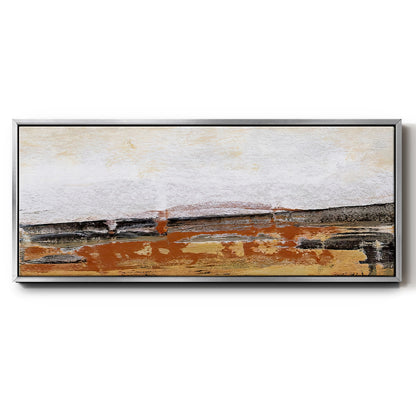 Bridges Ochre III - Floater Framed Canvas Print