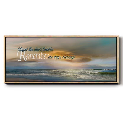 Remember - Floater Framed Canvas Print