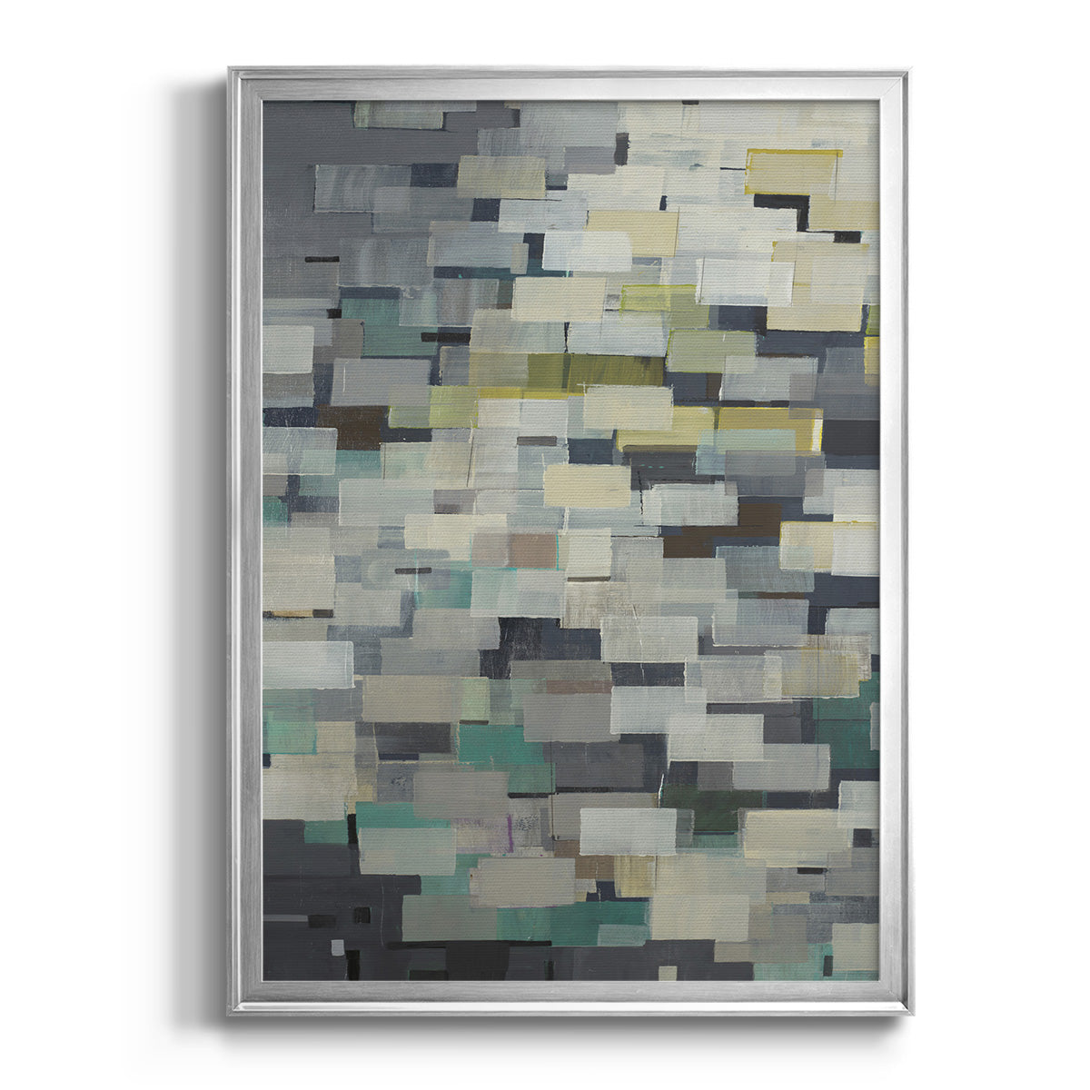 Puzzle Pieces V1 - Modern Framed Canvas Print