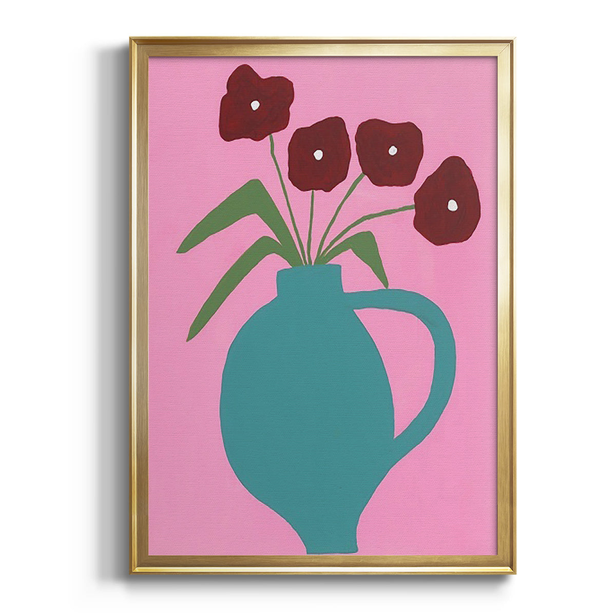 Modern Blooms IV - Modern Framed Canvas Print