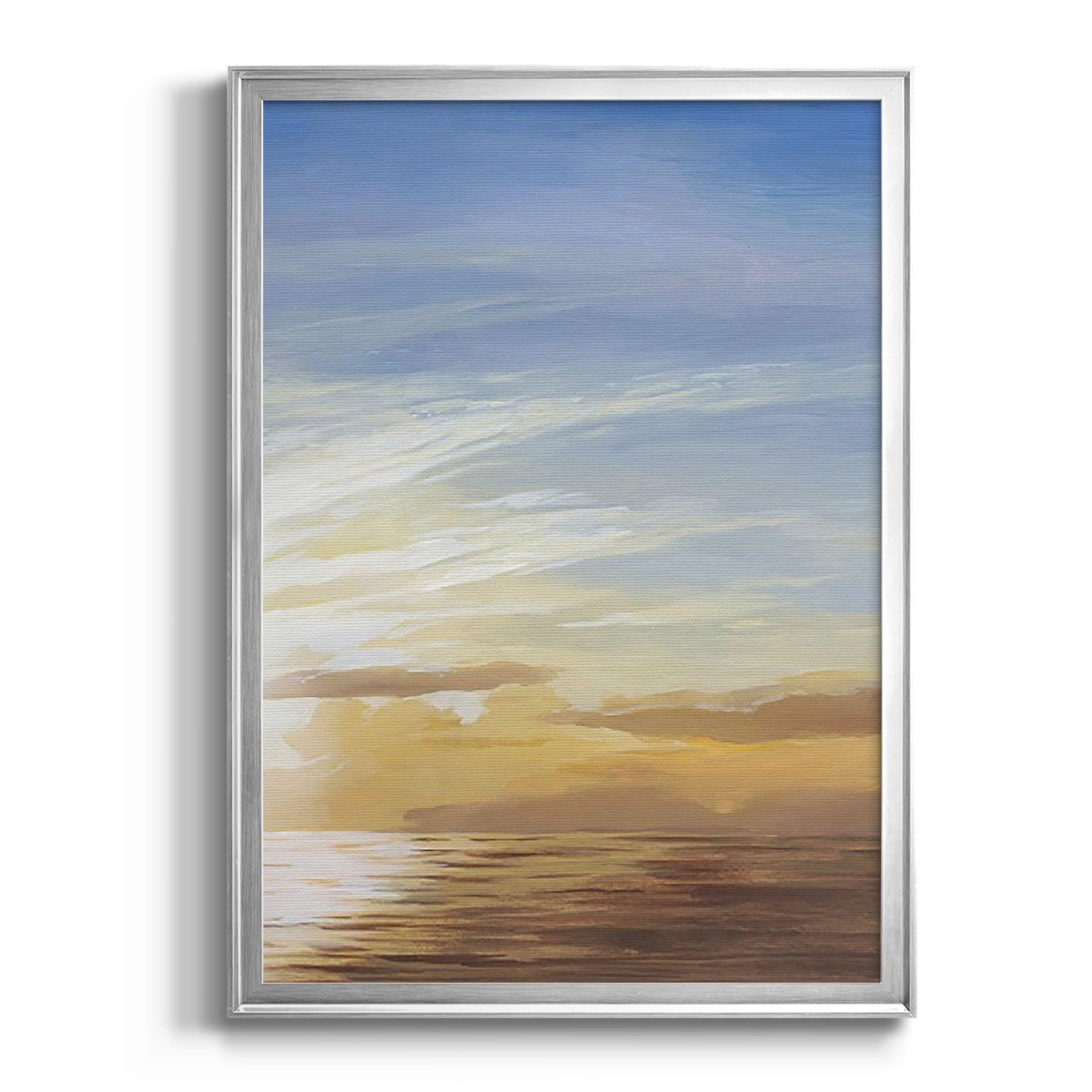 Luminous Waters II - Modern Framed Canvas Print