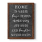 Love Resides - Premium Canvas Framed in Barnwood - Ready to Hang