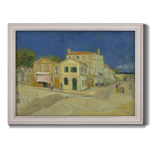 The Yellow House - Ornate Framed Canvas Print