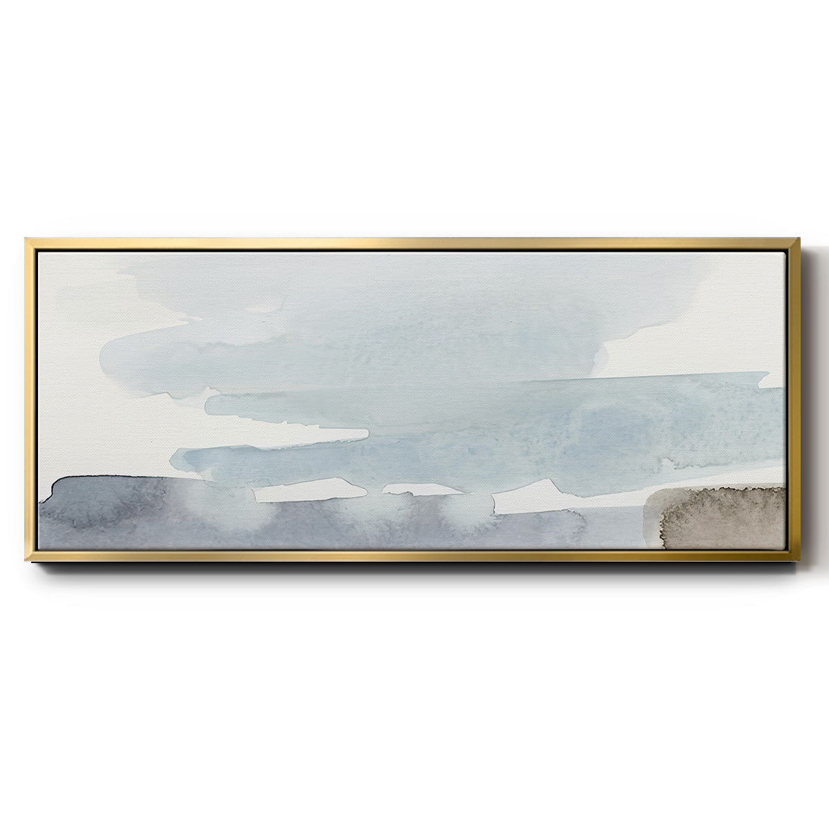 Coastal Tones I - Floater Framed Canvas Print