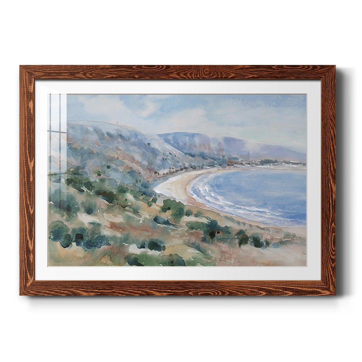 Coastal Mist II - Barnwood Framed Art Print