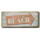 Welcome to the Beach - Floater Framed Canvas Print