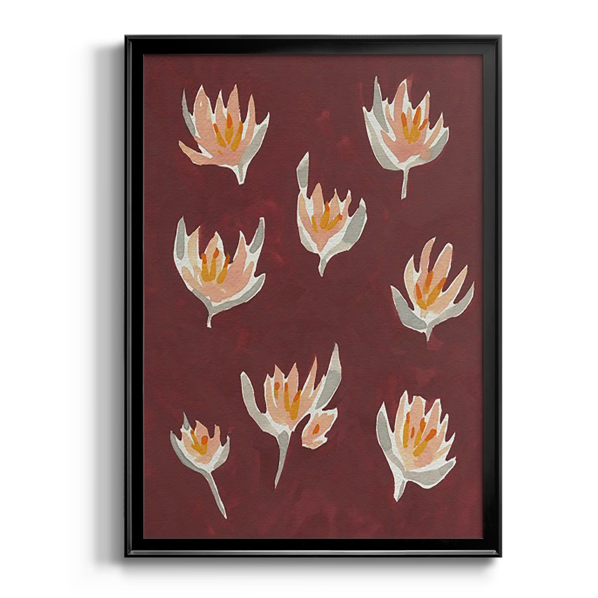 Pink Potpourri II - Modern Framed Canvas Print