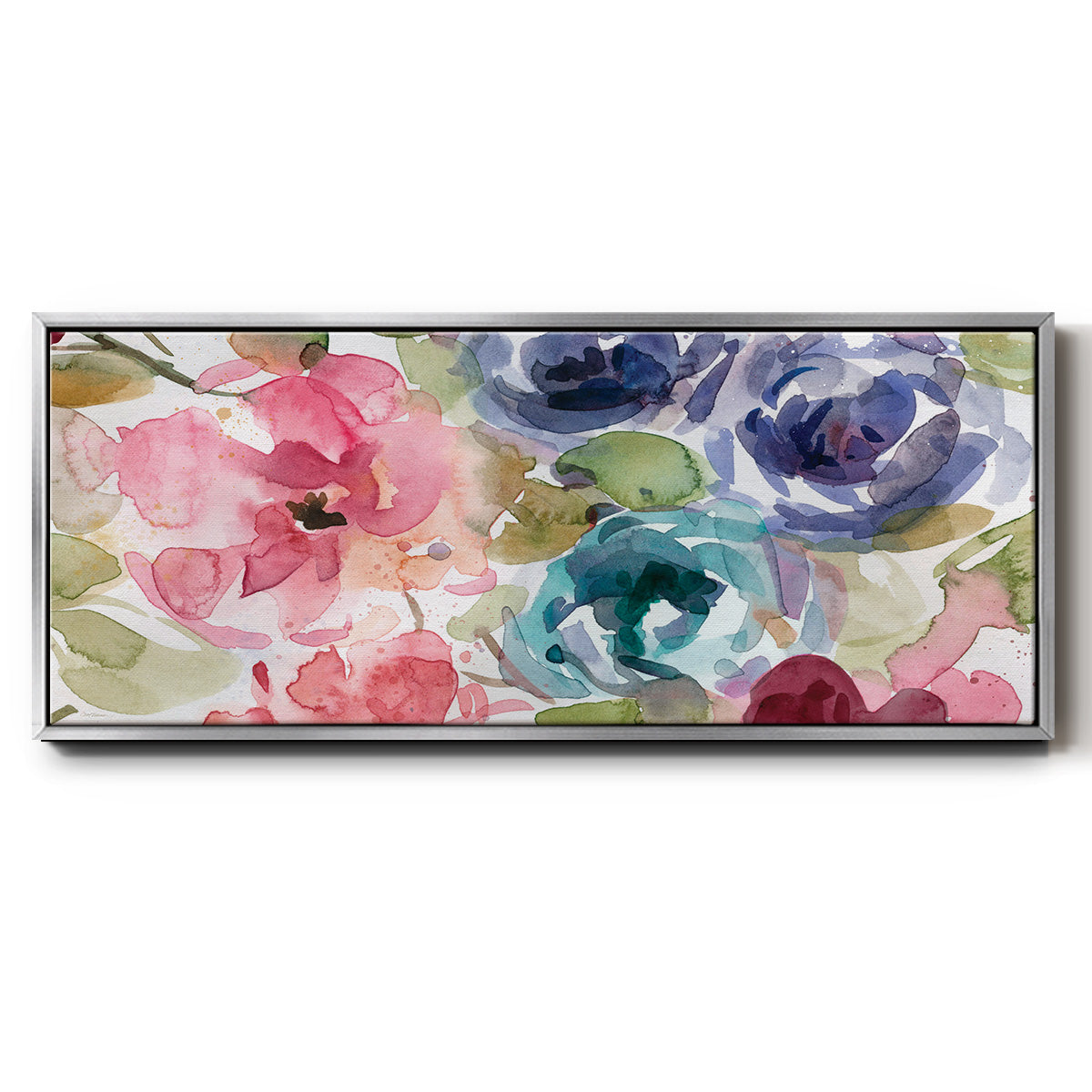 Garden Palette II - Floater Framed Canvas Print
