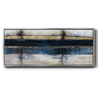 City Blue - Floater Framed Canvas Print
