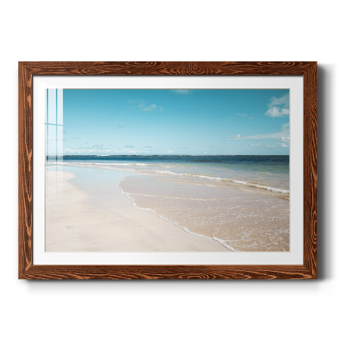Sugar Sand Beach - Barnwood Framed Art Print