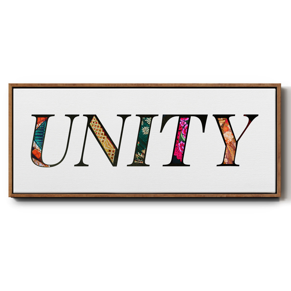 Unity - Floater Framed Canvas Print