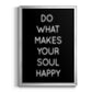 Soul Happy - Modern Framed Canvas Print