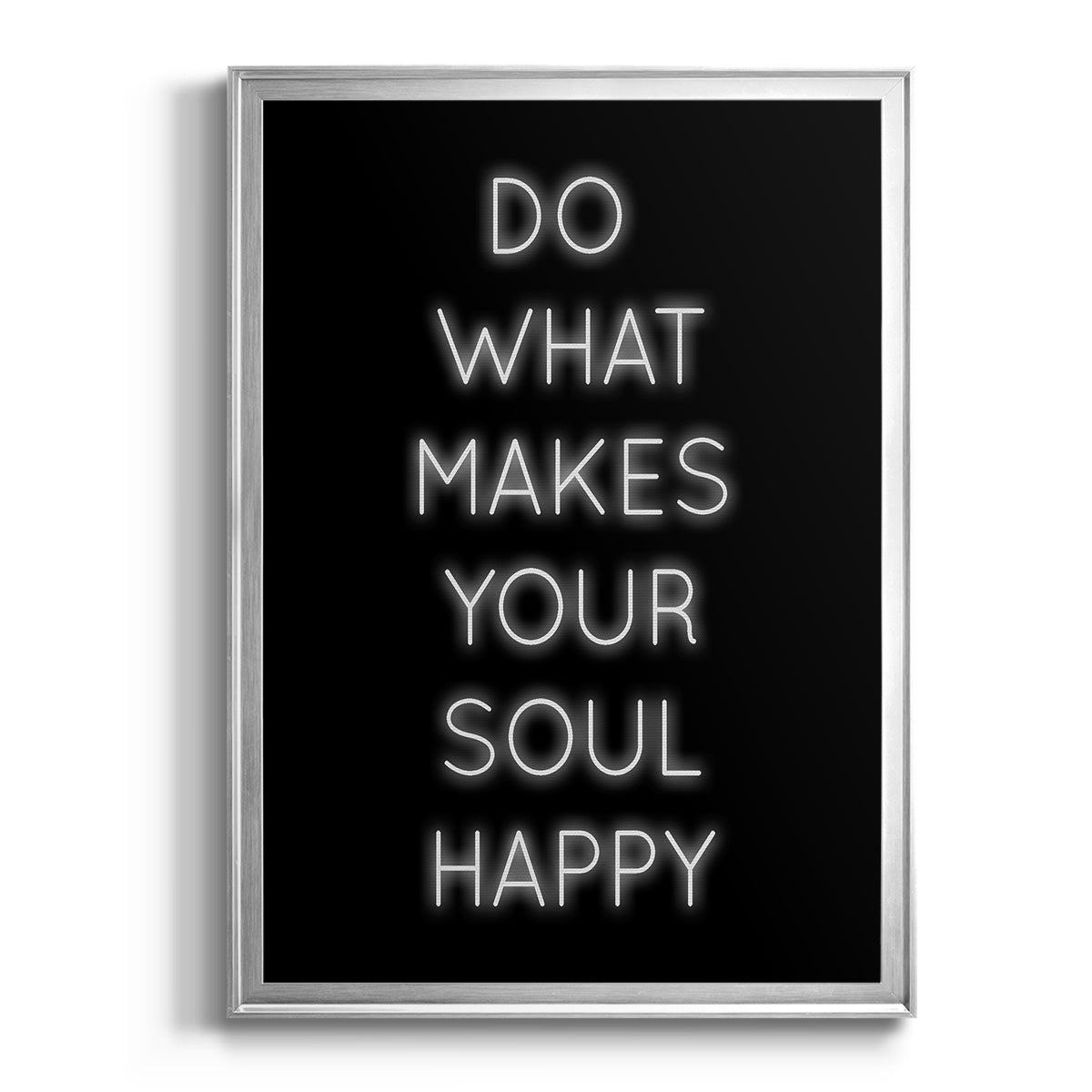 Soul Happy - Modern Framed Canvas Print