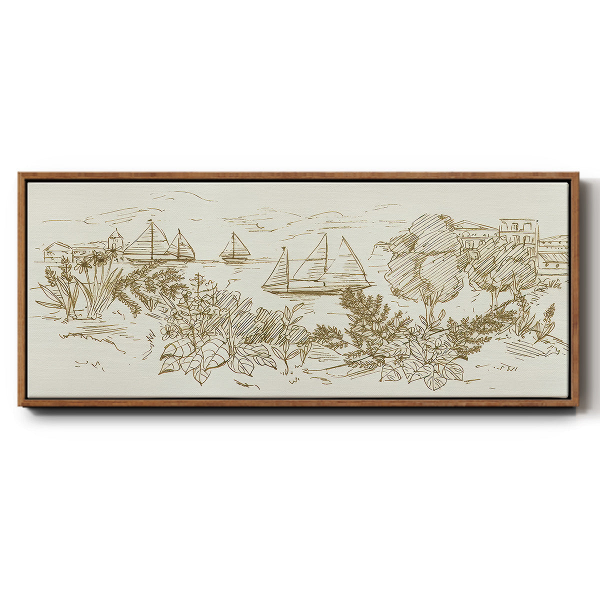 Autumn Landing II - Floater Framed Canvas Print