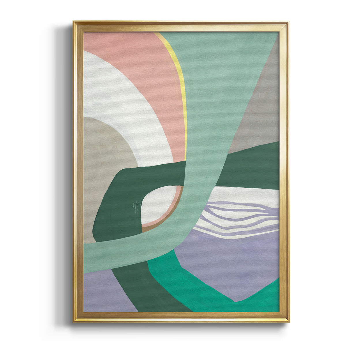 Merge Left - Modern Framed Canvas Print