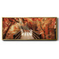 Autumn Bridge - Floater Framed Canvas Print