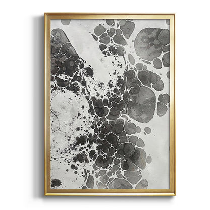 Marbling III - Modern Framed Canvas Print