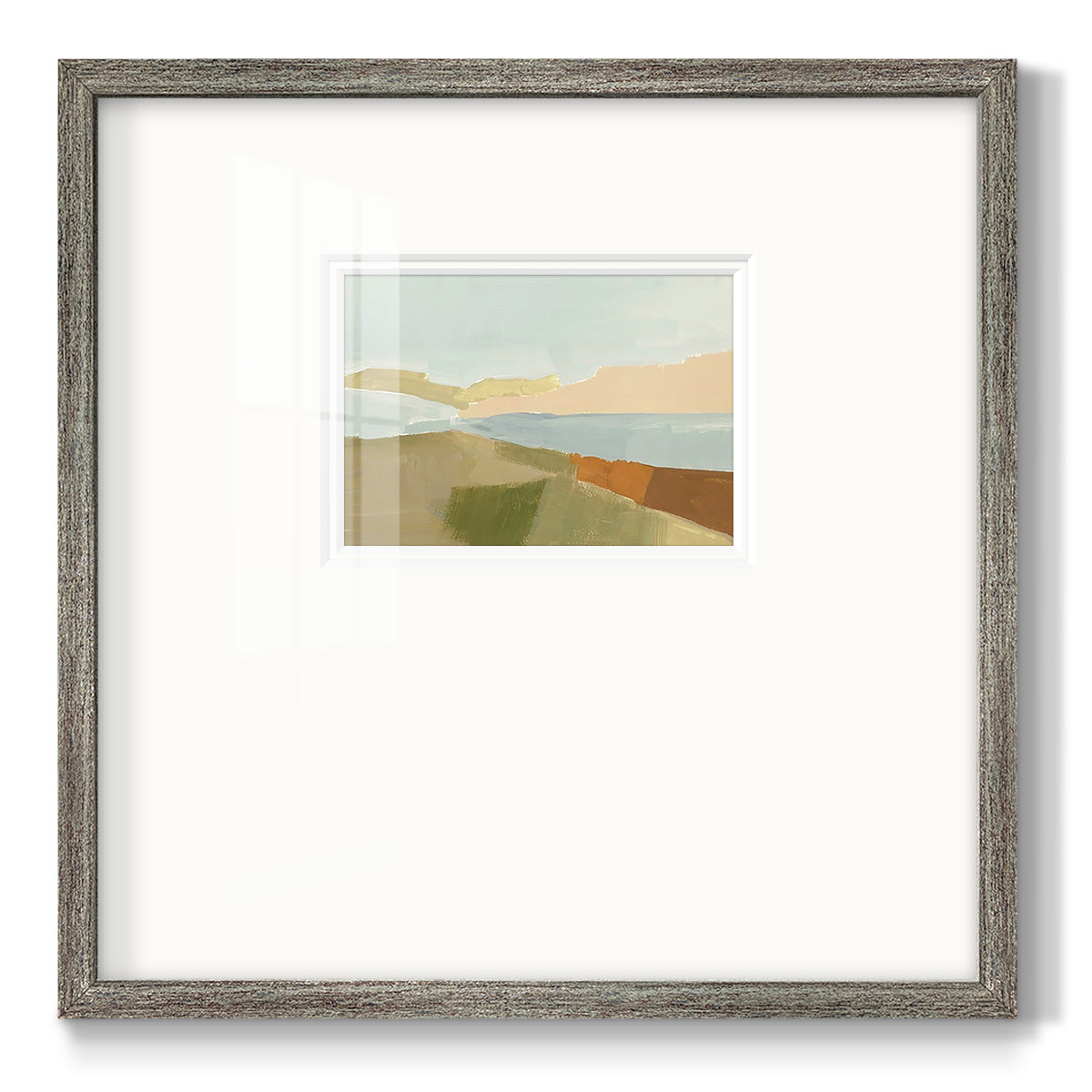 Stacked Landscape III Premium Framed Print Double Matboard