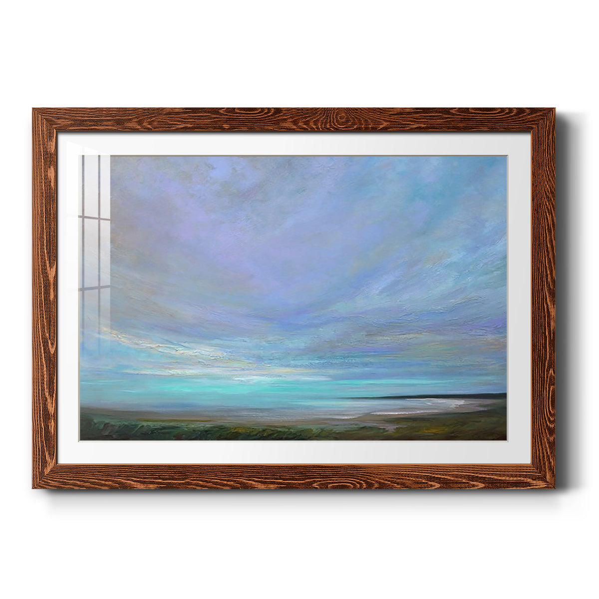 Coastal Views III - Barnwood Framed Art Print