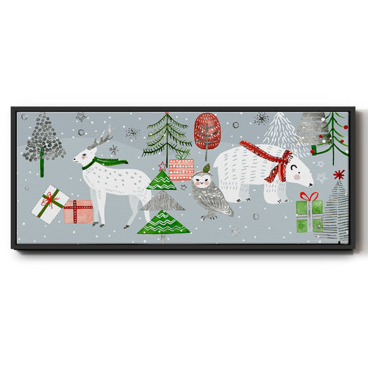 Stars & Snowflakes Collection D - Floater Framed Canvas Print