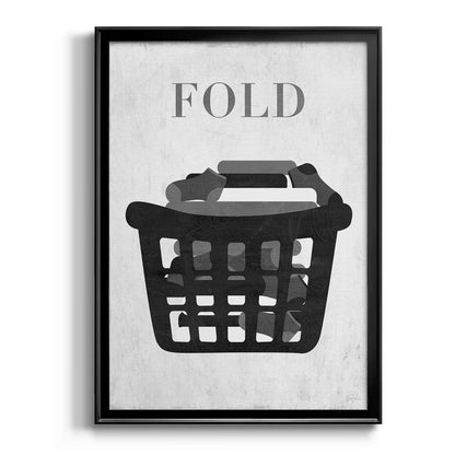 Fold - Modern Framed Canvas Print