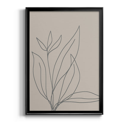 Neutral Lines I - Modern Framed Canvas Print