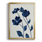 Indigo Bloom I - Modern Framed Canvas Print