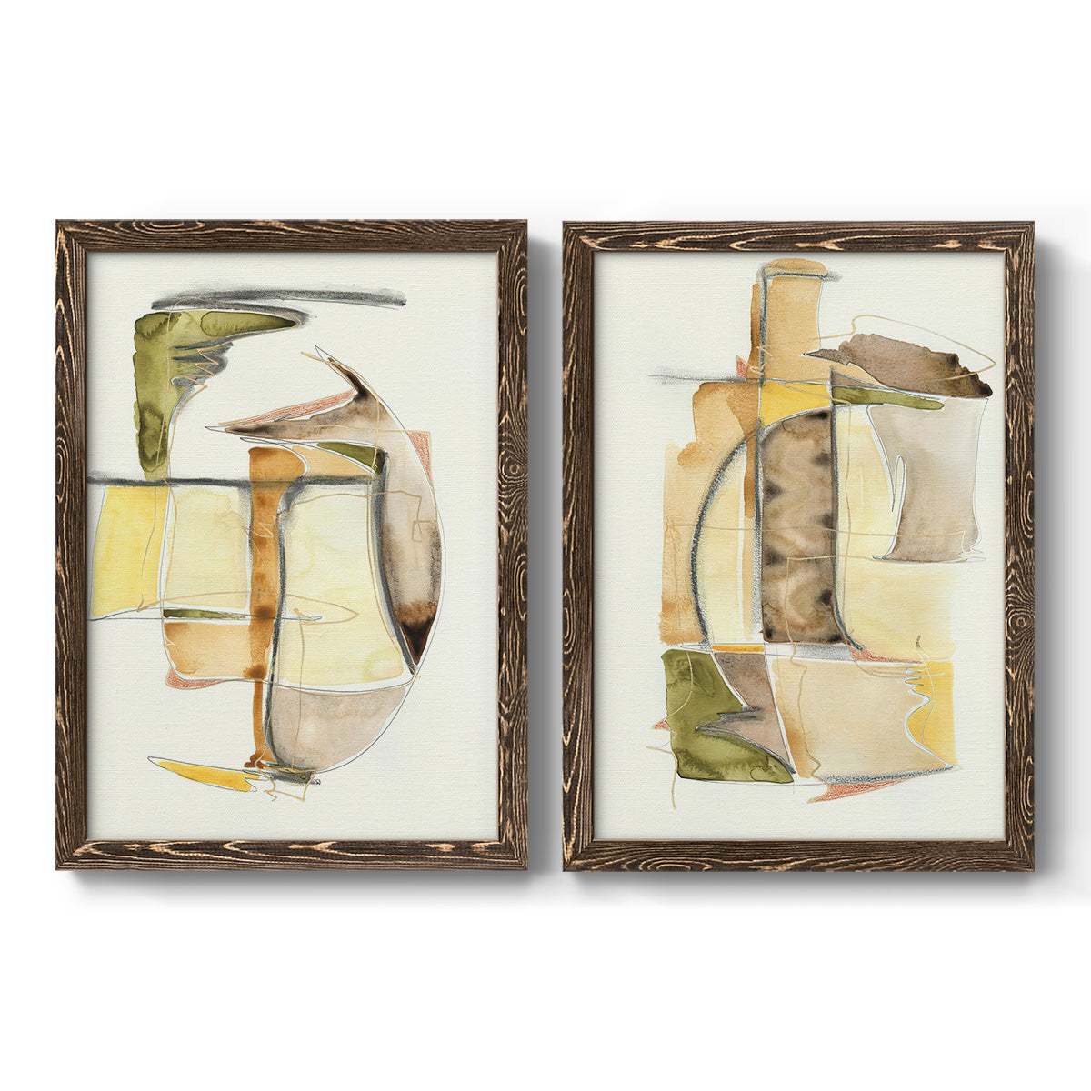 Brown Sugar I - Premium Framed Canvas 2 Piece Set - Ready to Hang