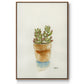 Succulent III - Framed Premium Gallery Wrapped Canvas L Frame - Ready to Hang