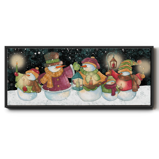 Christmas Lineup - Floater Framed Canvas Print