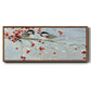 Chickadees in Winter - Floater Framed Canvas Print