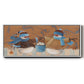 Snowball Bucket - Floater Framed Canvas Print