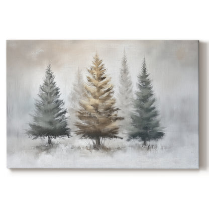 Pearled Snow at Night - Canvas Art Print