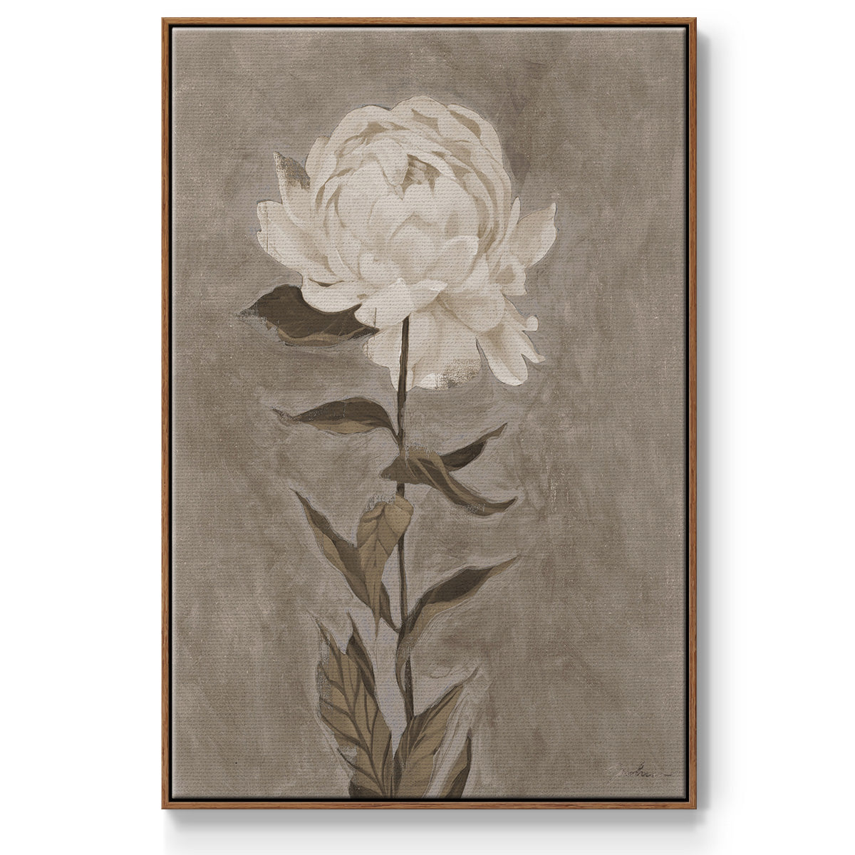 Pretty as a Peony I - Framed Premium Gallery Wrapped Canvas L Frame - Ready to Hang