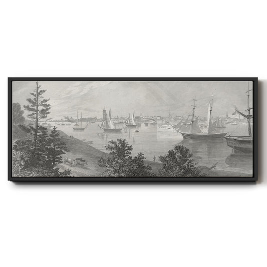 City of Detroit - Floater Framed Canvas Print