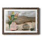 Vase of Pink Flowers V - Barnwood Framed Art Print